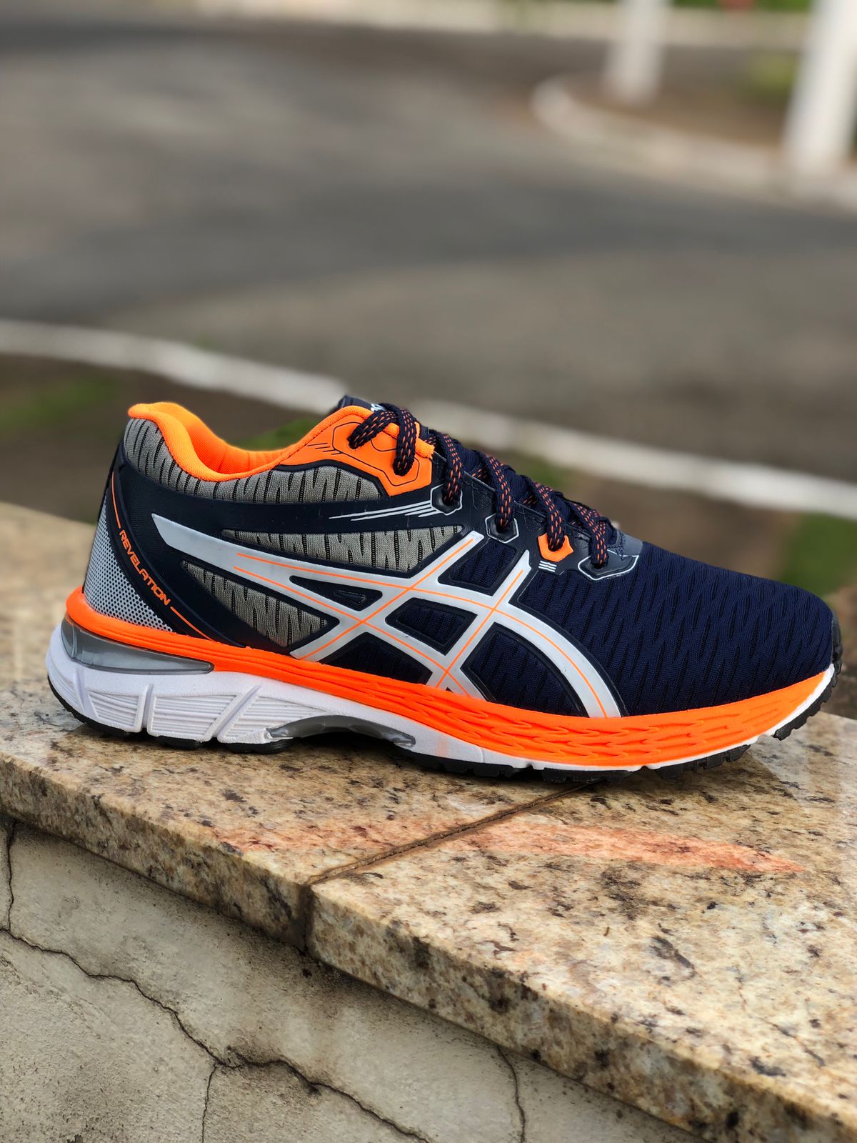 Asics Gel Revelation (Marinho/Laranja)