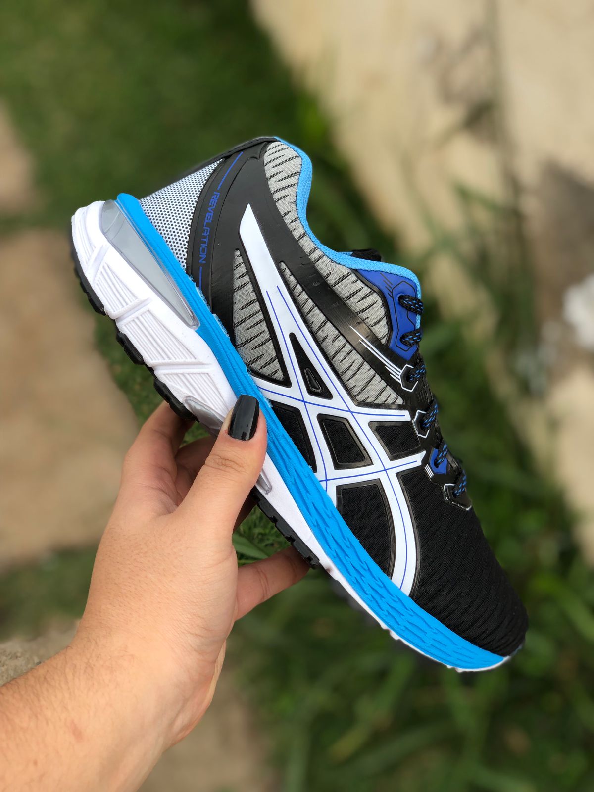 Asics Gel Revelation (Preto/Azul)