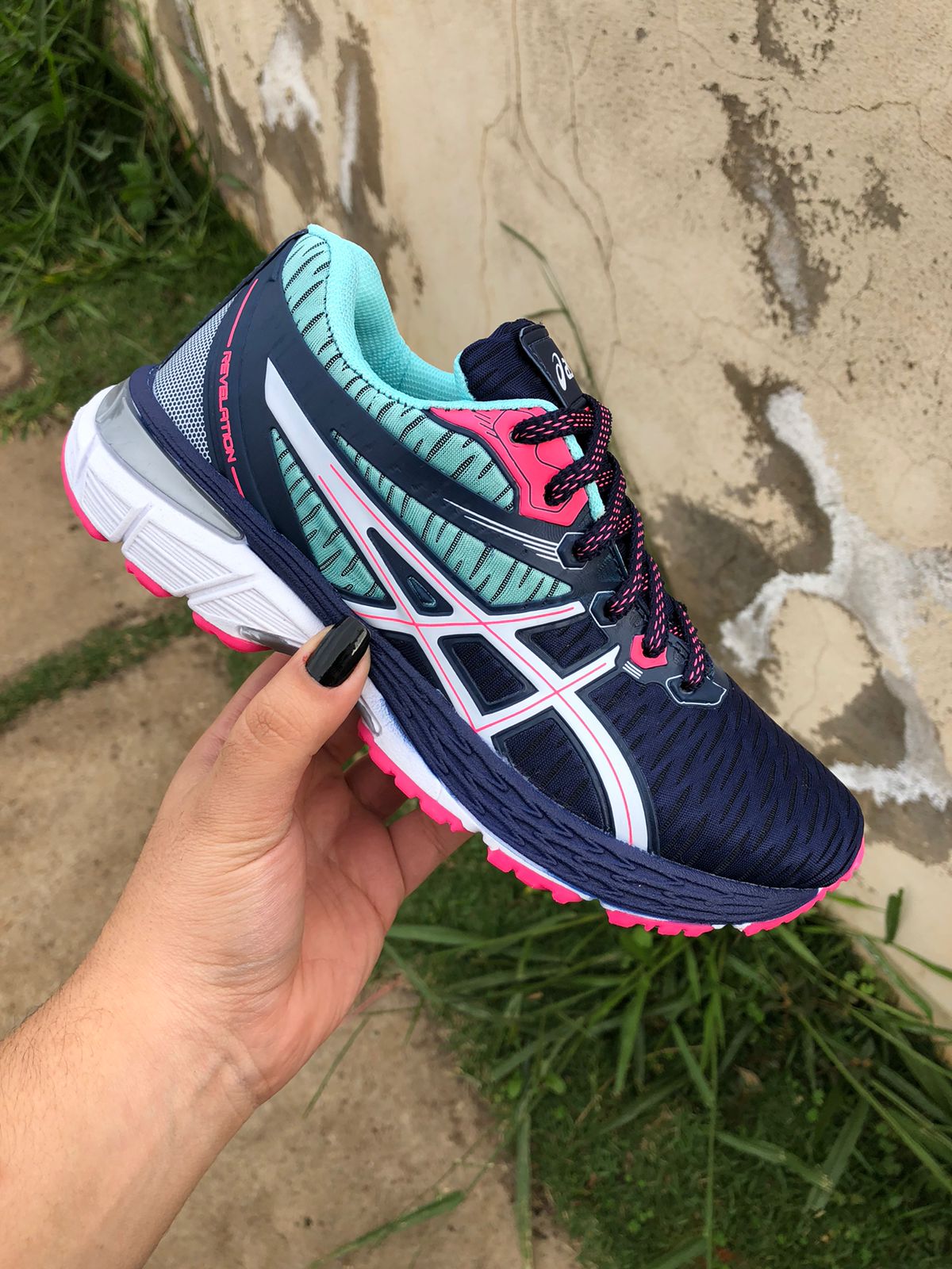 Asics Gel Revelation (Marinho/Rosa)
