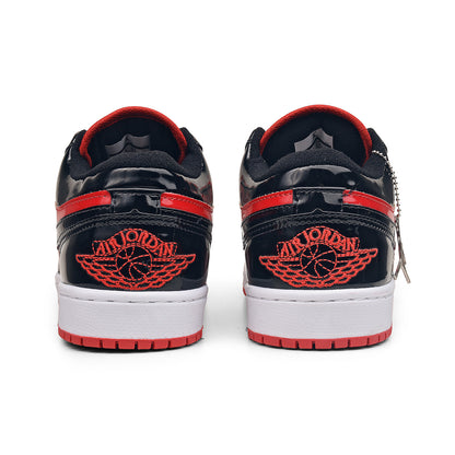 Nike Air Jordan Low Premium (Preto/Vermelho/Verniz)