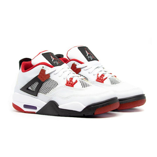 Nike Air Jordan 4 ‘Fire Red’ (Branco/Vermelho)
