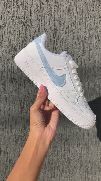 Nike Air Force 1 Essential White Rust (Baby Blue)