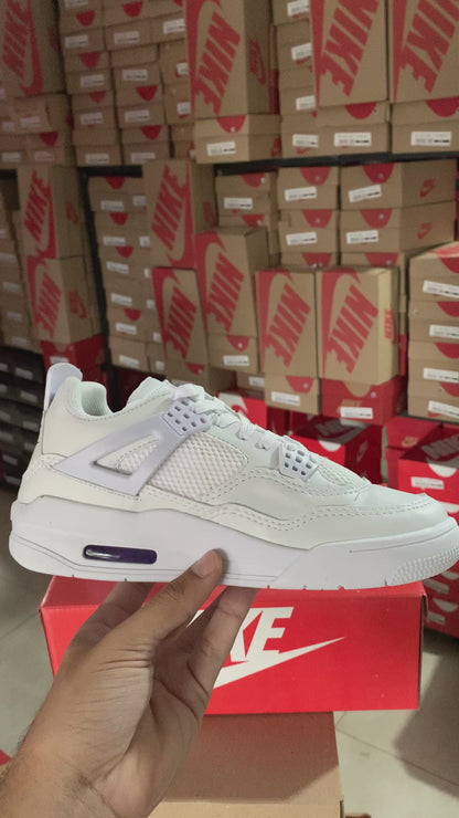 Nike Air Jordan 4 ‘Pure Money’ (Branco/Branco)