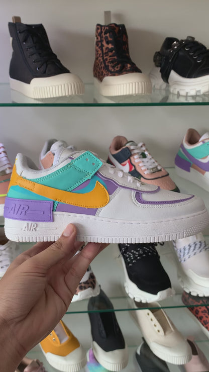 Nike Air Force Shadow (Branco/Lilás)