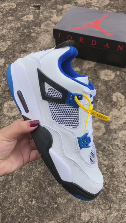 Nike Air Jordan 4 ‘Motorsports’ (Branco/Azul)
